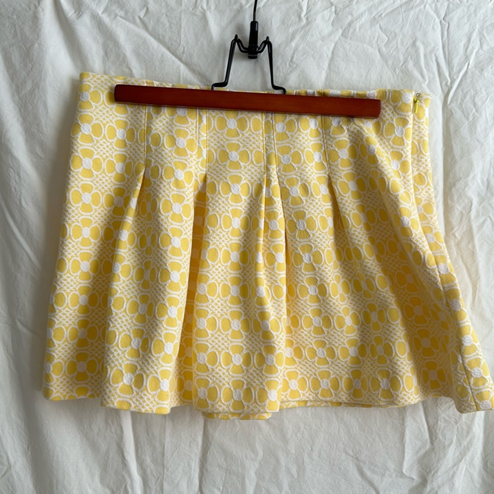 Lilly Pulitzer Yellow & White Tennis Skirt - 8